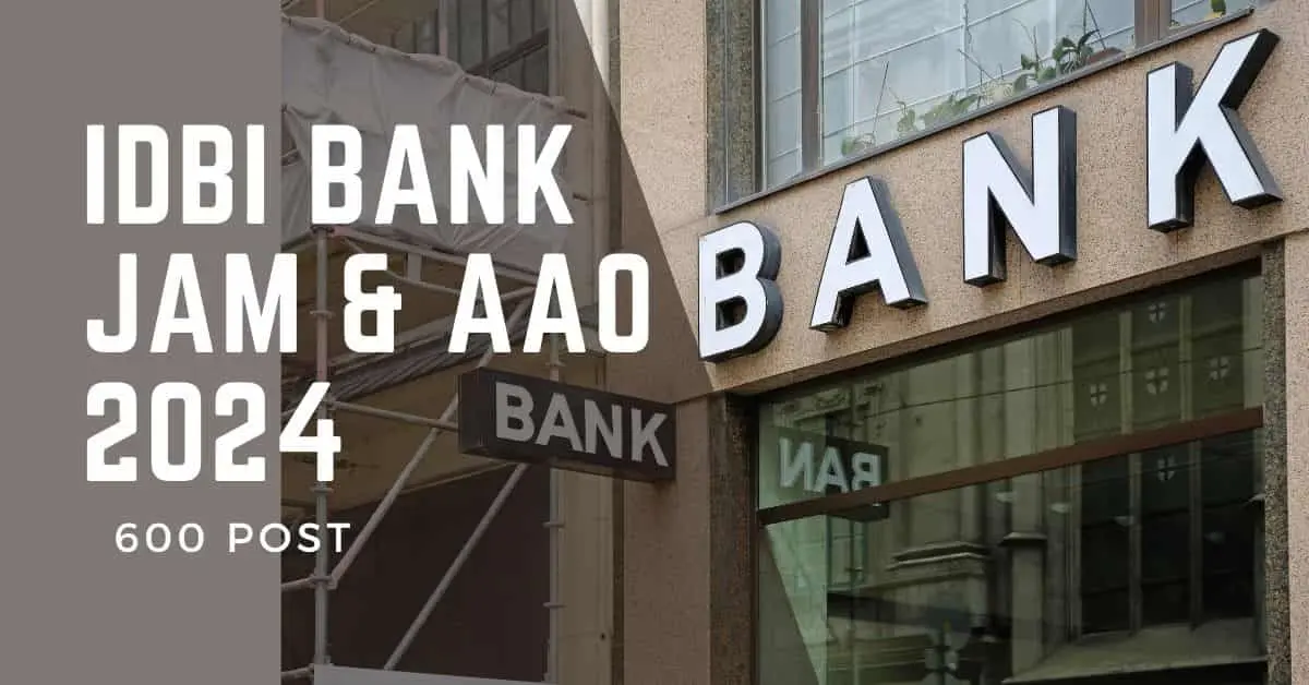 IDBI JAM Exam Pattern 2024