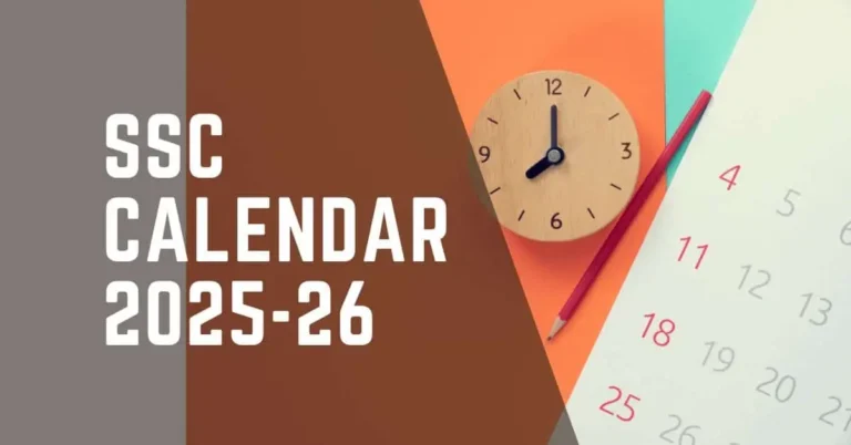 ssc calendar 2025